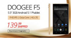 Doogee F5 еще можно успеть приобрести менее чем за $140 в интернет-магазине Everbuying.net