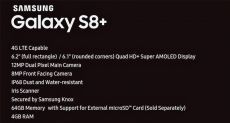 Samsung Galaxy S8+: раскрыты характеристики флагмана