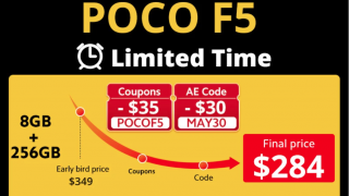POCO F5 можно приобрести с невероятной скидкой всего за 284$!