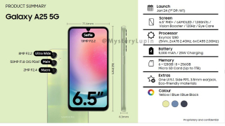 Утечка деталей о Samsung Galaxy A25 5G: чем будет отличаться от предшественника