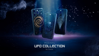 UFO collection iPhone 15 Pro и Pro Max от Caviar: дизайн на заказ с использованием элементов из космоса в Хэллоуин﻿