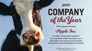 PETA назвала Apple компанією року за припинення використання шкіри тварин в аксесуарах